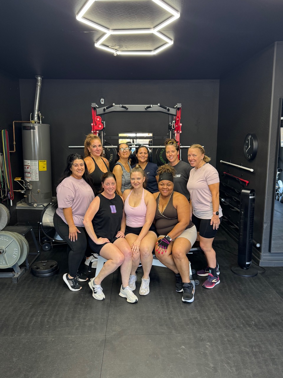 A Desert Blaze small-group class gathered in the studio
